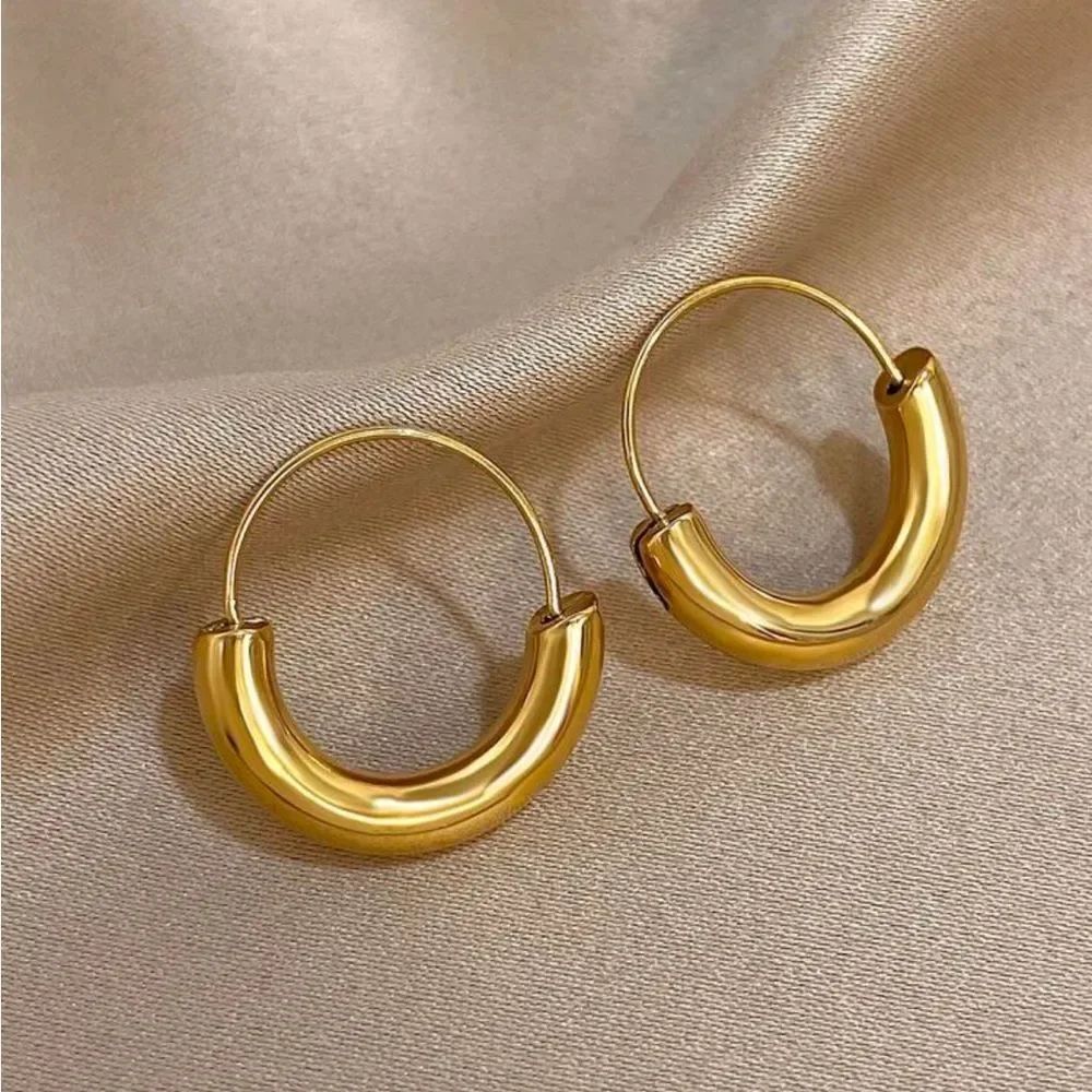 Gold Hoop Earrings M1735